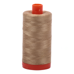 Aurifil 50wt thread, 1300m spool, Blond Beige shade 5010