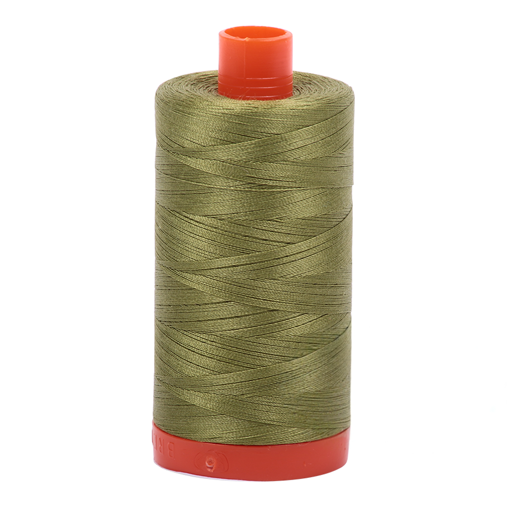 Aurifil embroidery thread spool in Olive Green (5016) - 50wt 1300m