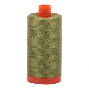 Aurifil embroidery thread spool in Olive Green (5016) - 50wt 1300m