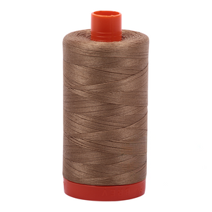 Aurifil embroidery thread spool in Toast (6010) - 50wt 1300m