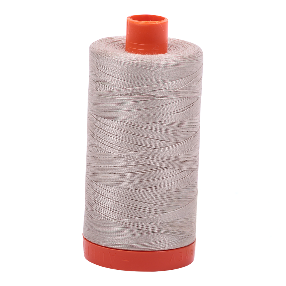 Aurifil embroidery thread spool in Pewter (6711) - 50wt 1300m