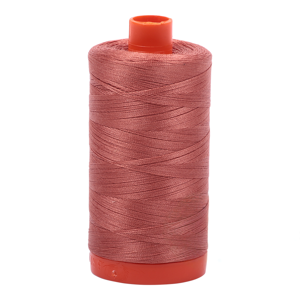 Aurifil embroidery thread spool in Cinnabar (6728) - 50wt 1300m