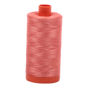 Aurifil embroidery thread spool in Tangerine Dream (6729) - 50wt 1300m