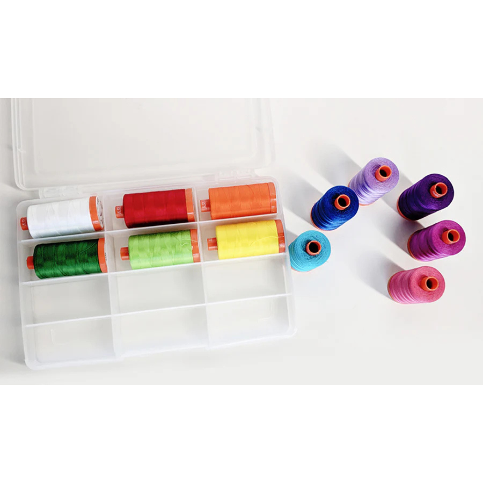 Aurifil embroidery thread spool in Large Spools - packaging