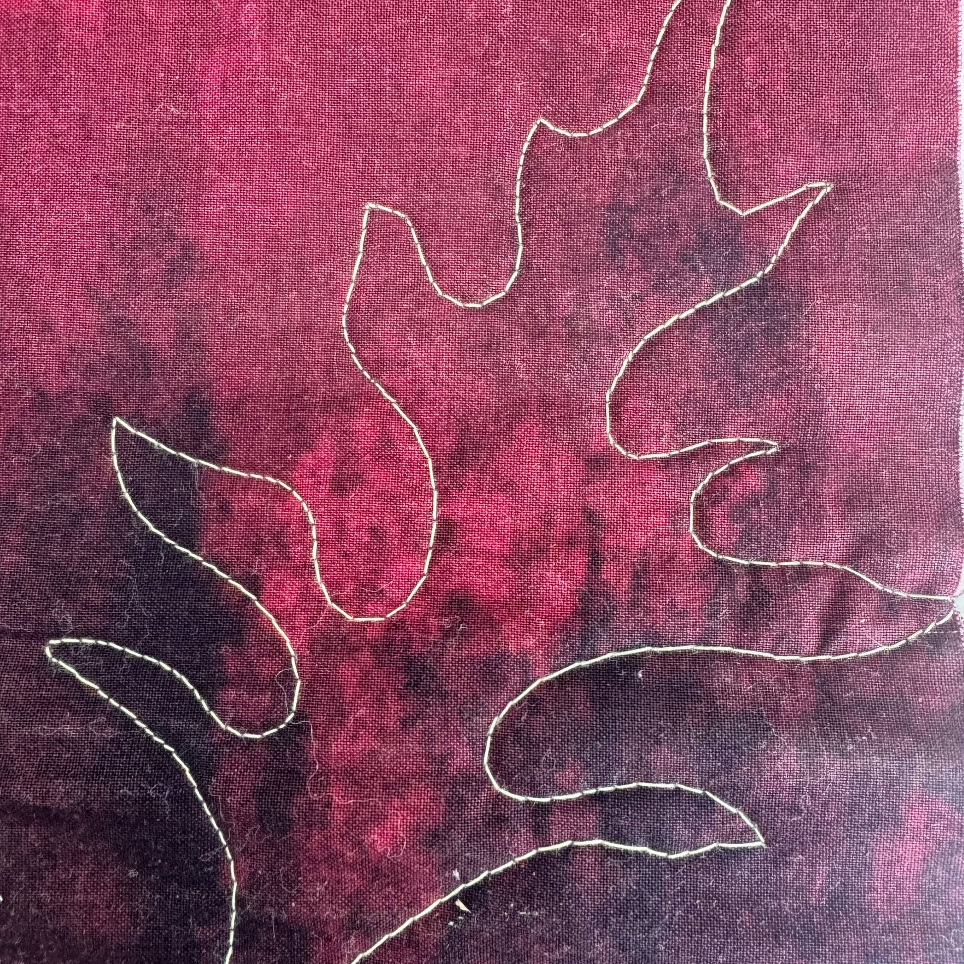 Quilter's Rule ¼" Leaf 2 - quilting ruler and template - alternate angle