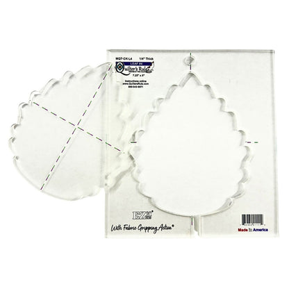 Quilter's Rule ¼" Leaf 4 - quilting ruler and template