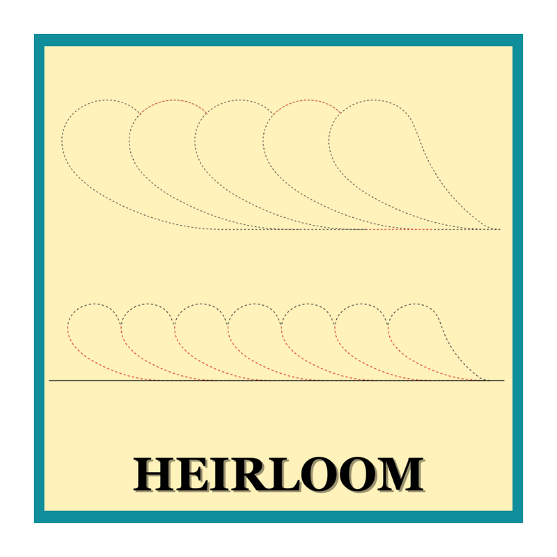 Quilter's Rule ¼" Heirloom Feathers