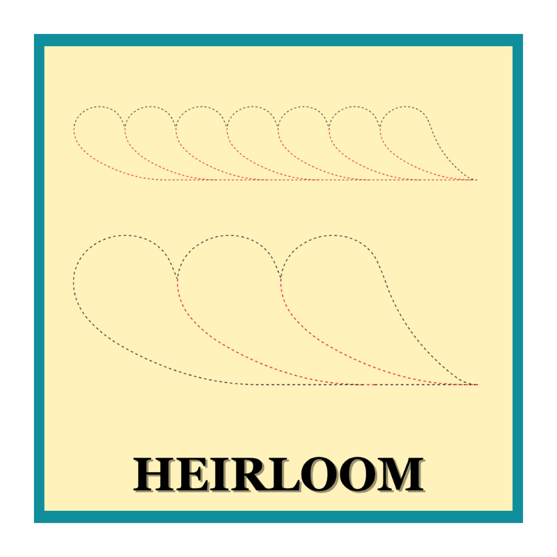 Quilter's Rule ¼" Heirloom Feathers