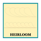 Quilter's Rule ¼" Heirloom Feathers #2 - 1½" & 2" stitched