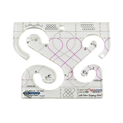 Quilter's Rule ¼" Loop to Loop 3" & 4" Pack of 1