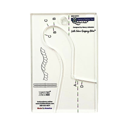 Quilter's Rule ¼" Small Feather Tool by Nancy Johnston