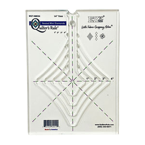 Quilter's Rule ¼" Nested Mini Diamonds 1" to 4" Set of 4