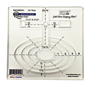 Quilter's Rule ¼" Nested Mini Ovals Set of 4