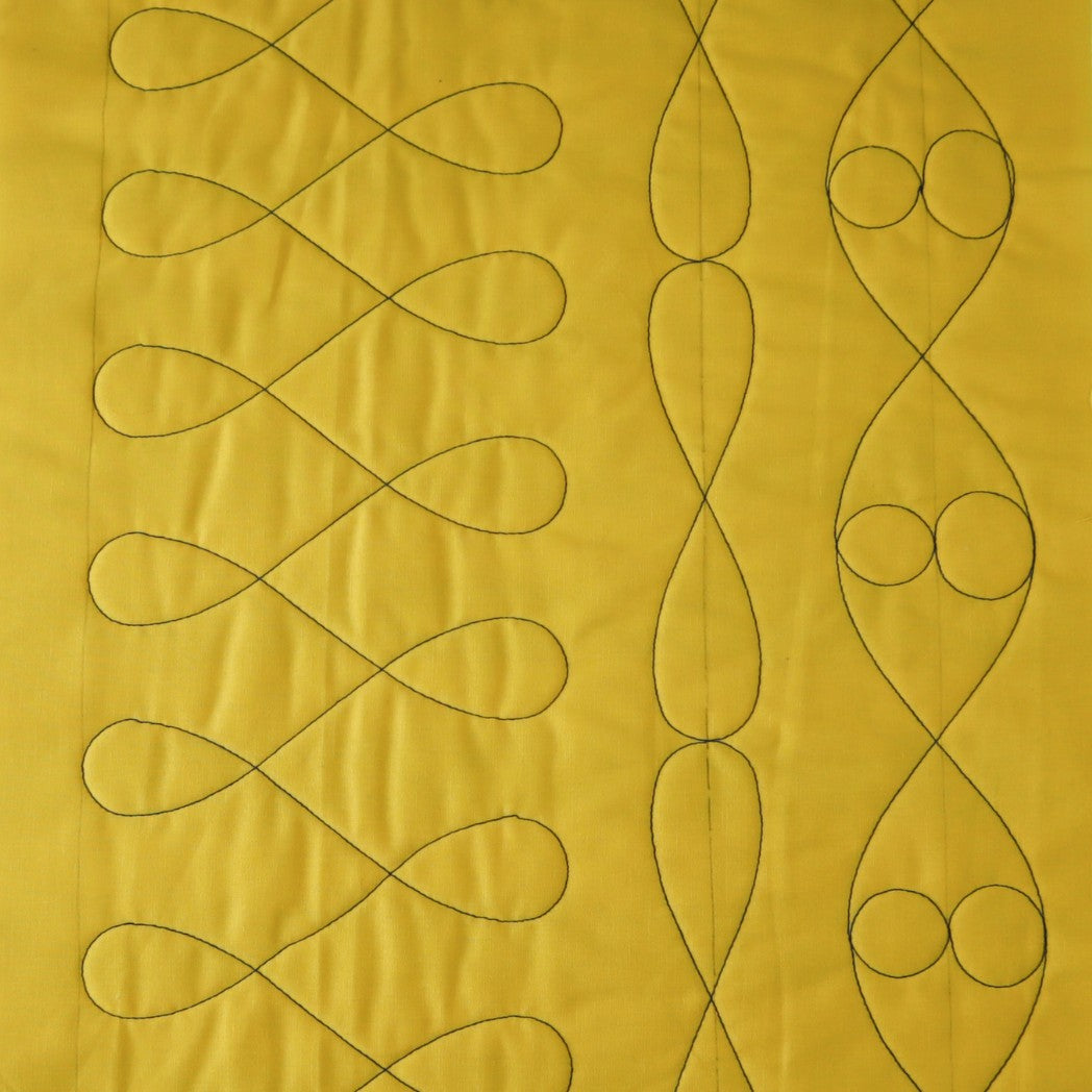 Quilter's Rule ¼" Oval Loop to Loop 5" or 6" - quilting template set for patchwork blocks - packaging