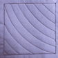 Quilter's Rule ¼" Ronda's Curve Crescent Moon Large - quilting template set for patchwork blocks - in use