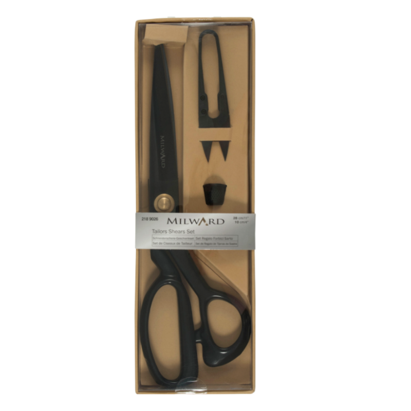 Milward Gift Set Tailor's Shears 28cm, Thread Snips 10cm and Thimble