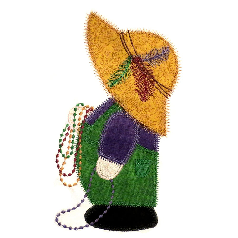 V-Stitch Designs Mardi Gras Overall Sam Embroidery Design - Digital ...