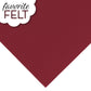 OESD Favourite Felt 8 x 12 inch polyester felt sheet in Maroon for machine embroidery
