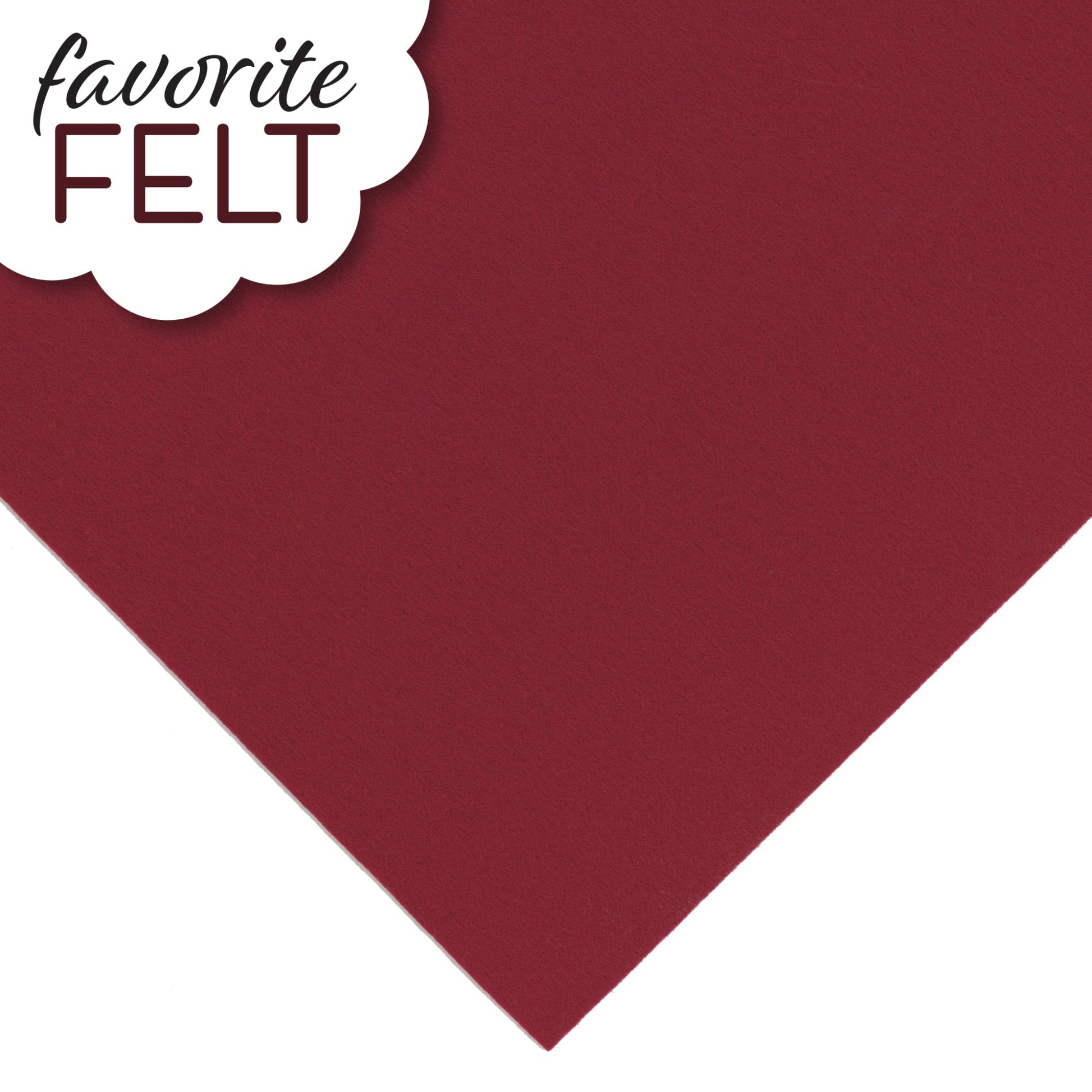 OESD Favourite Felt 8 x 12 inch polyester felt sheet in Maroon for machine embroidery