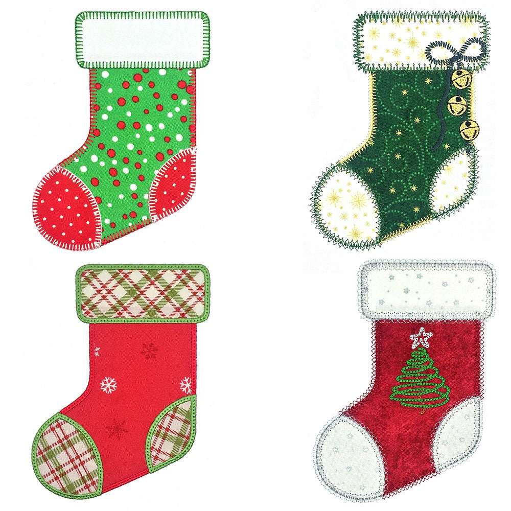 Mini Stockings set -Digital Download - craft pattern by V-Stitch Designs - in use