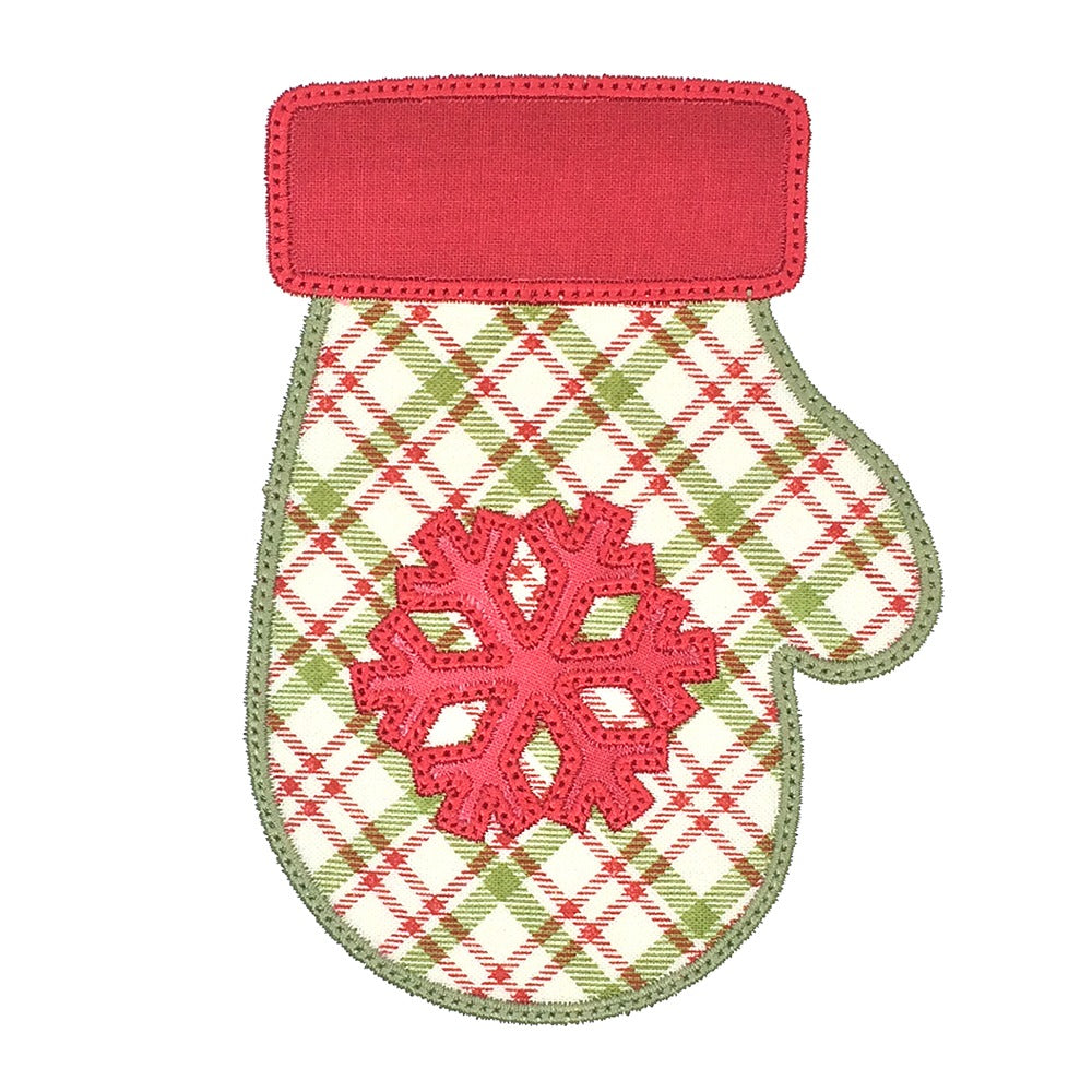 Mittens set -Digital Download - craft pattern by V-Stitch Designs - detail view
