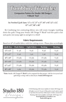 Studio 180 Tumbling Triangle Pattern