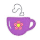 Coffee set -Digital Download - craft pattern by V-Stitch Designs - alternate angle