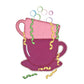 Coffee set -Digital Download - craft pattern by V-Stitch Designs - in use