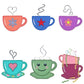 Coffee set -Digital Download - craft pattern by V-Stitch Designs - in use