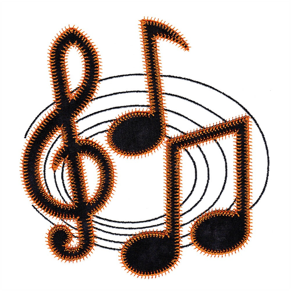 Musical Notes trio -Digital Download - craft pattern by V-Stitch Designs