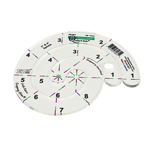 Quilter's Rule ⅛" Nautilus Feather Tool 3" & 4" Spirals