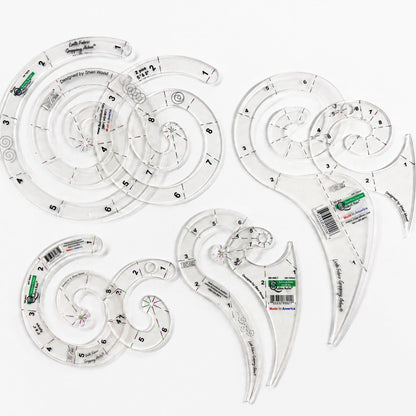 Quilter's Rule ⅛" Nautilus Quilting Template Set