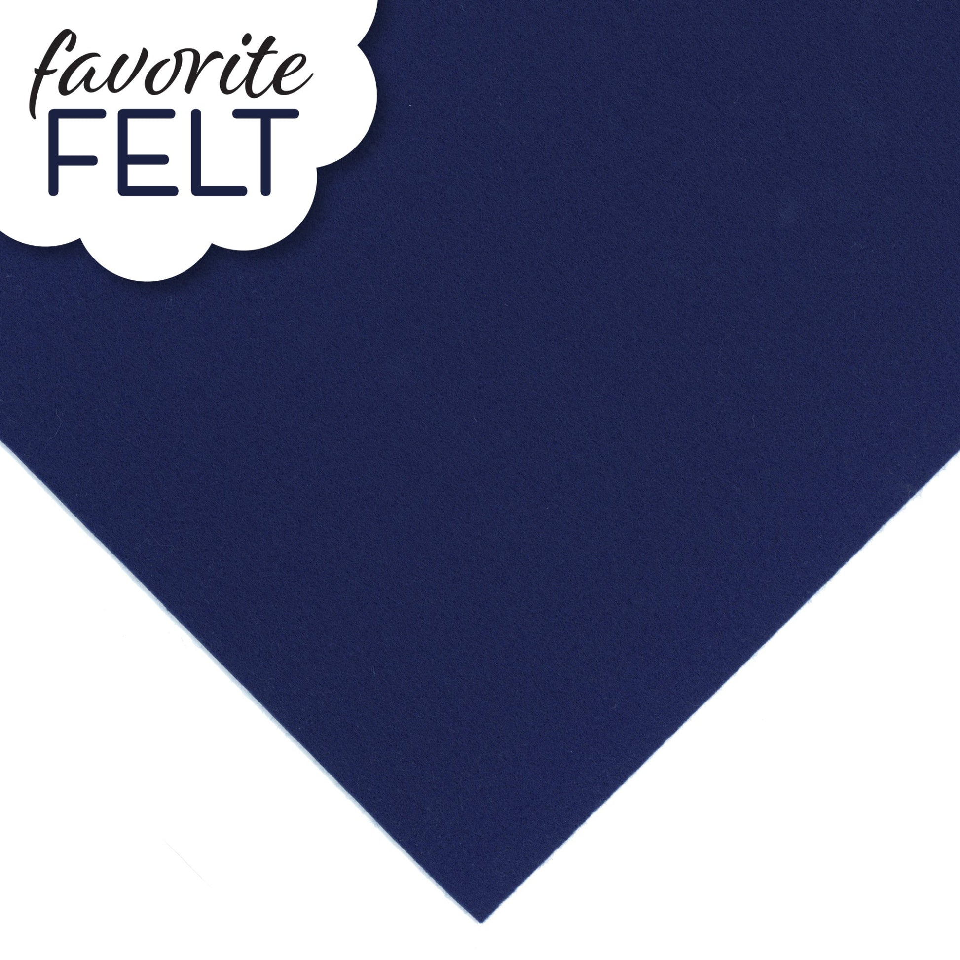 OESD Favourite Felt 8 x 12 inch polyester felt sheet in Navy for machine embroidery