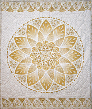 Moonlight Serenade Masterclass quilt in cream colourway by Amanda Murphy and OESD