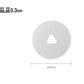 Genuine Olfa 28mm Replacement Blade - Tungsten Carbide Rotary Blade Detail on White Background