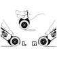 Genuine Olfa 45mm Quick Change Rotary Cutter - Diagram Showing Right and Left-Handed Switching