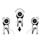 Genuine Olfa 45mm Quick Change Rotary Cutter - Diagram Showing Right and Left-Handed Switching