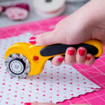 Genuine Olfa 45mm Wave Blade - Creates Decorative Wavy Edges on Fabric