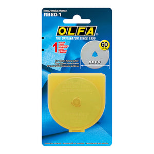 Olfa 60mm Replacement Blade Pack of 1 - Blade in Olfa Packaging