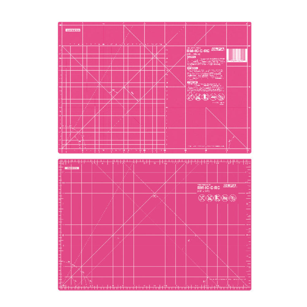 Olfa Self-Healing Rotary Cutting Mat 18" x 24" - Pink