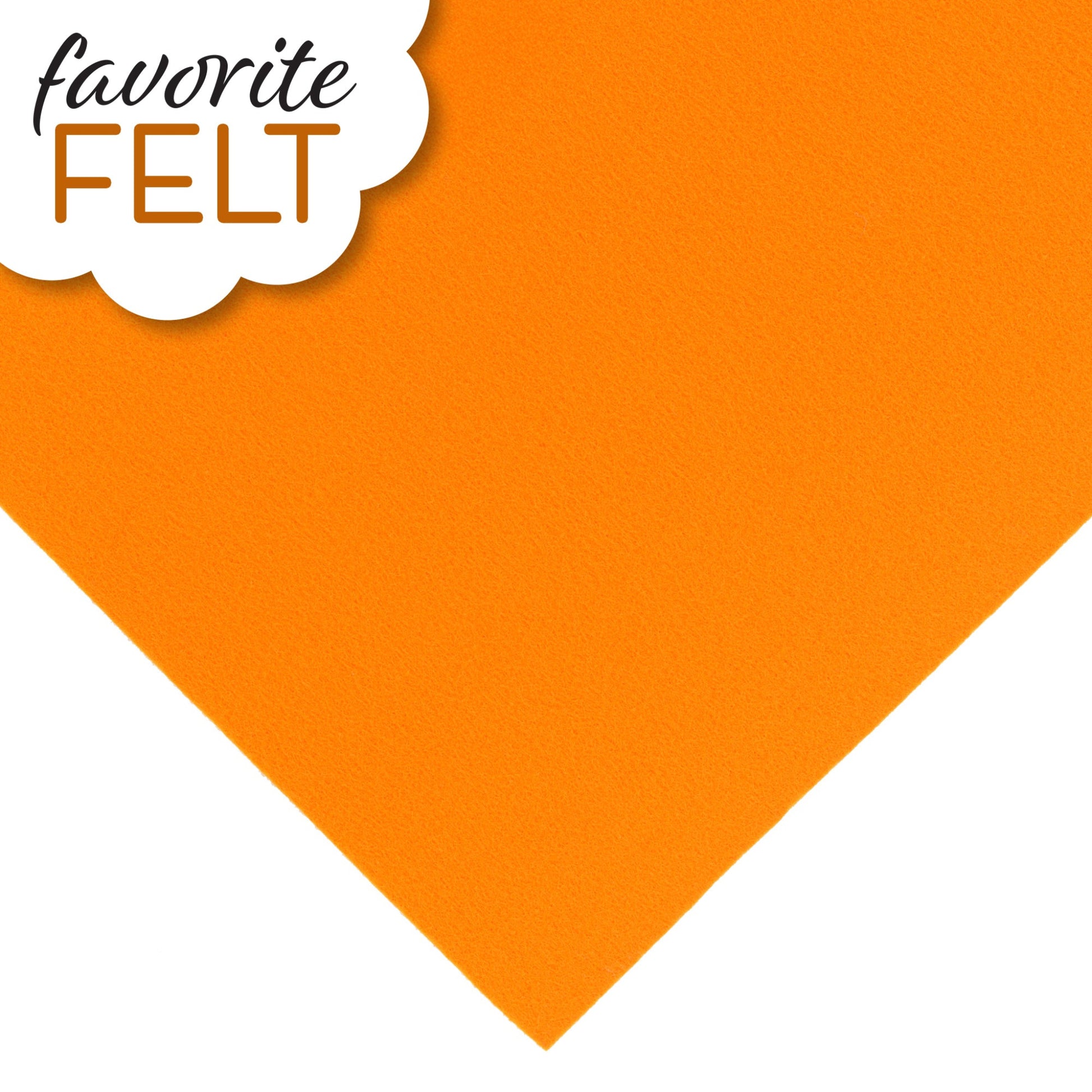 OESD Favourite Felt 8 x 12 inch polyester felt sheet in orange for machine embroidery