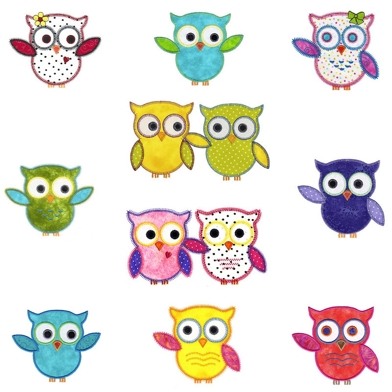 V-Stitch Designs Owls set 2 -Digital Download