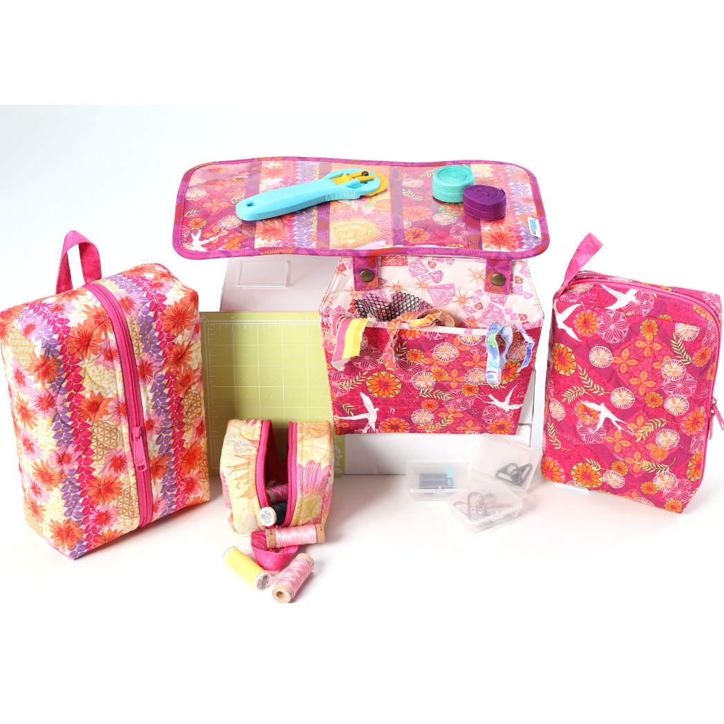 ByAnnie Feathered Friends - sewing and crafts storage bag - in use