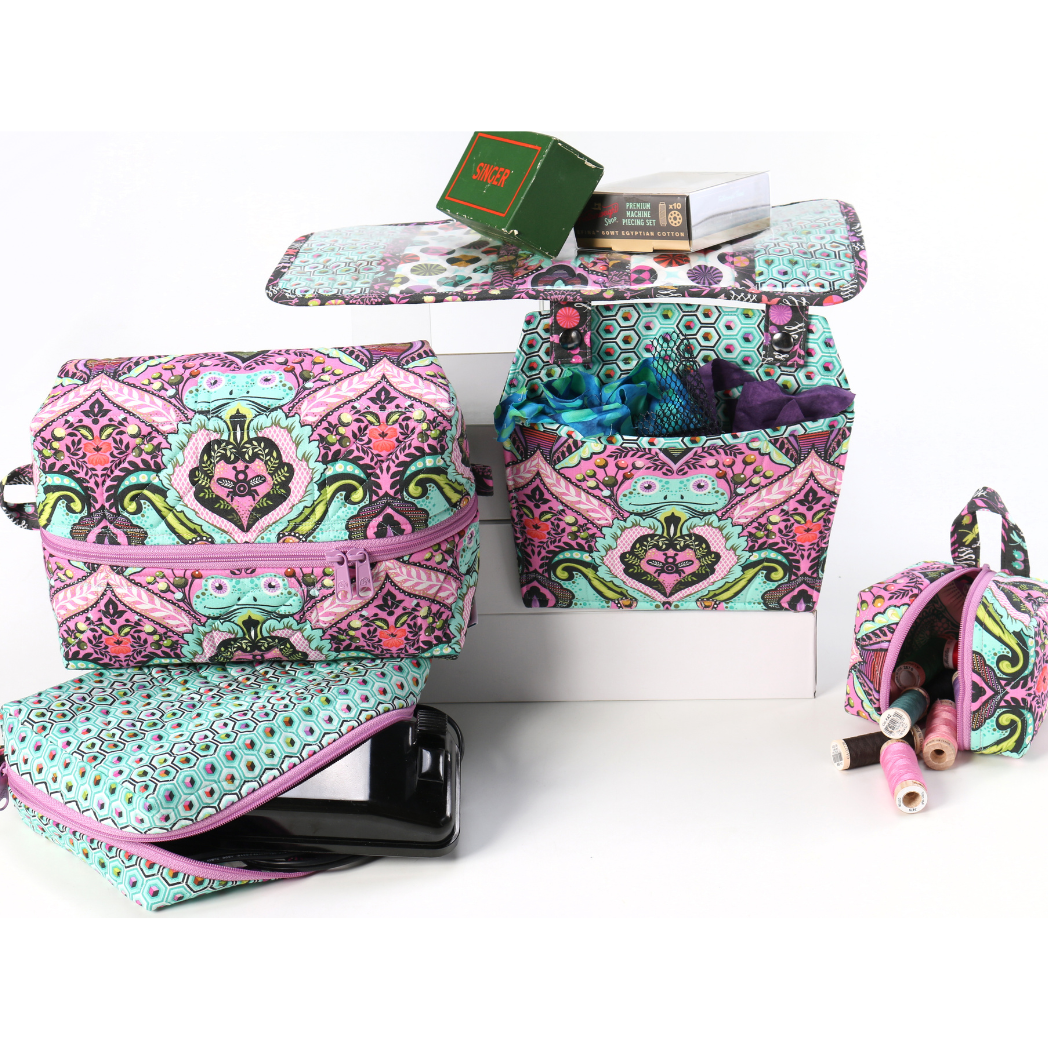 ByAnnie Feathered Friends - sewing and crafts storage bag - in use