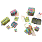 ByAnnie Cubicle Collective - bags open as flat trays showing full side-to-side zipper and organised contents