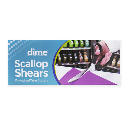 DIME Scallop Scissors packaging and product