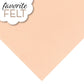 OESD Favourite Felt 8 x 12 inch polyester felt sheet in peach for machine embroidery