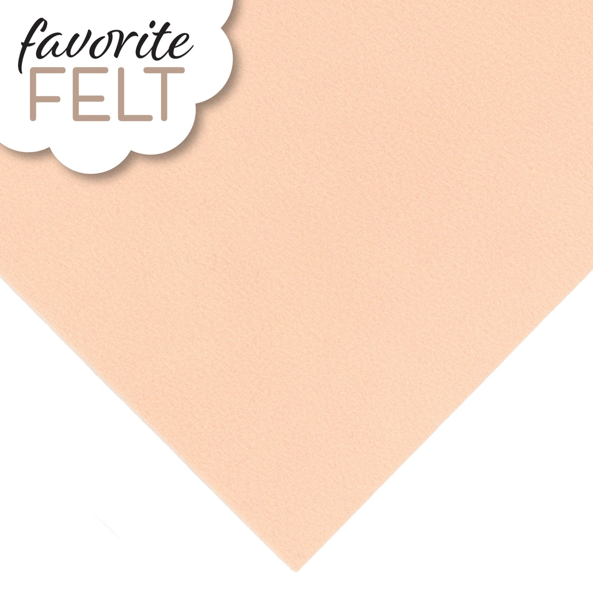 OESD Favourite Felt 8 x 12 inch polyester felt sheet in peach for machine embroidery