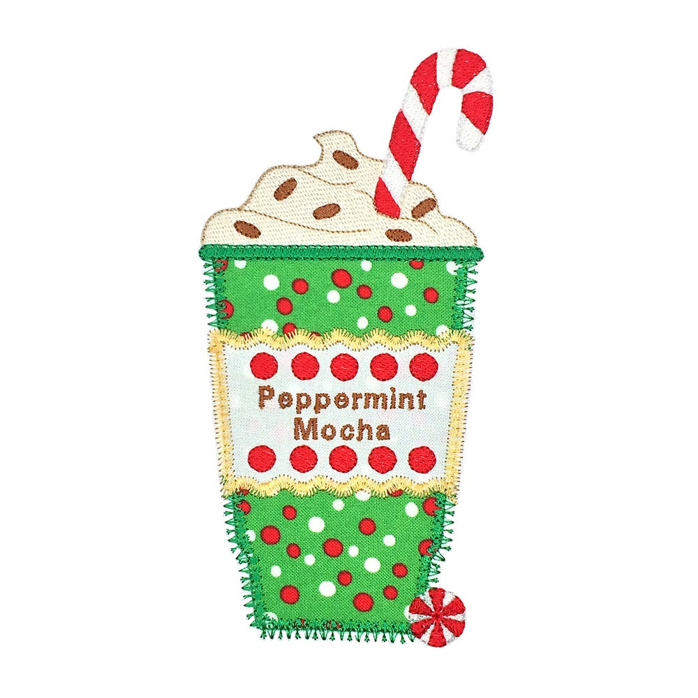 Peppermint Mocha To Go - Digital Download - craft pattern by V-Stitch Designs