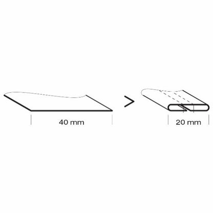 Bernina Coverstitch Belt Loop Folder C30 - genuine Bernina sewing machine accessory - in use